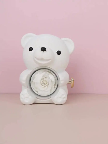 Rotating Bear Jewelry Box