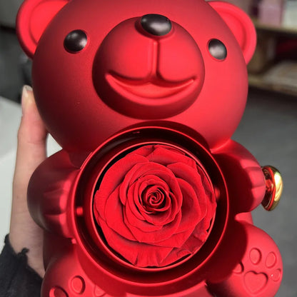 Rotating Bear Jewelry Box