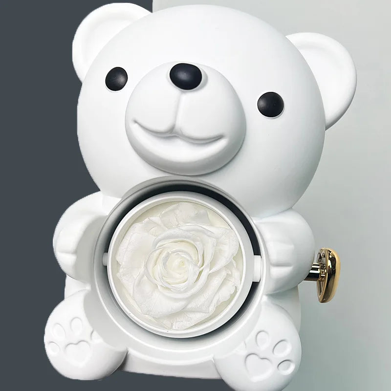 Rotating Bear Jewelry Box